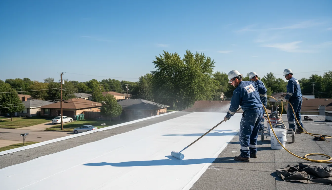 Commercial roof coating in Picher, OK near me